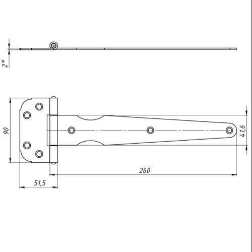 Петля-стрела ПС-250 (бронза) г.Кунгур