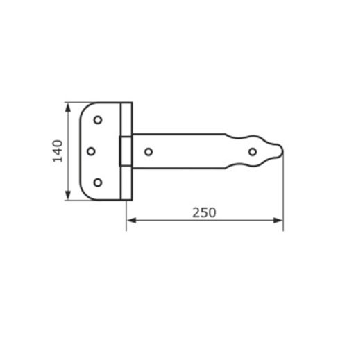 Петля-стрела ПС-250 (черный)