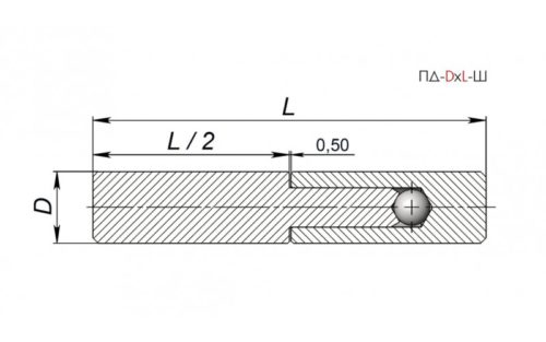 Петля гаражная d.36х140 мм