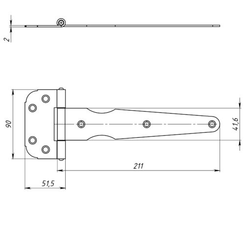 Петля-стрела ПС-210 (медь)