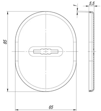 Накладка 70172 сЗШ штора (хром) г.Рязань