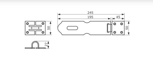 Накладка дверная НД-245 (медь антик)
