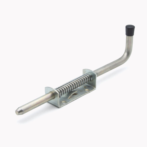 Задвижка дверная пружинная ЗД 16х350 Цинк (закрыто)