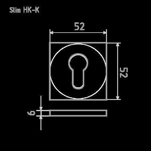 Н-М  Накладка под ключ Slim НК-К (графит)
