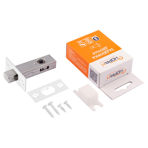 Н-М  Задвижка дверная 3-45 (белый)