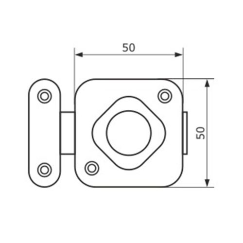 Завёртка дверная (ст.медь)