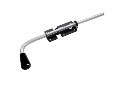 Засов с пружиной 400 мм (чёрный)