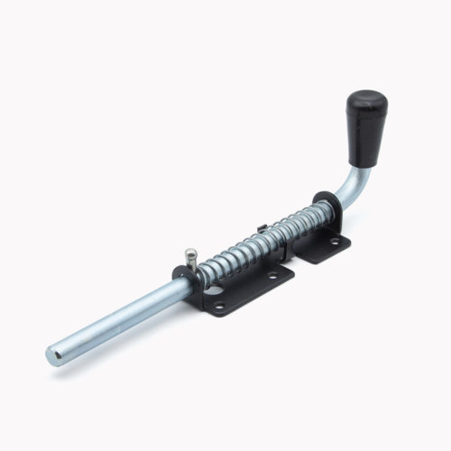 Засов с пружиной 300 мм (чёрный)