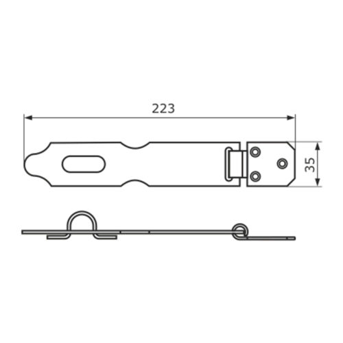 Накладка дверная НД-223 (чёрная)