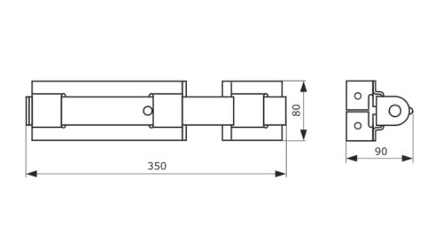 Задвижка воротная ЗВ-2 (медь)