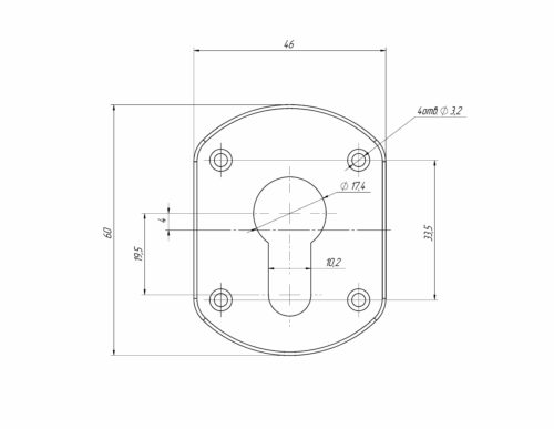 Накладка Гардиан ГЛ 31 комплект 2 шт. (золото) г.Йошкар-Ола