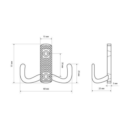 Стандарт  Крючок-вешалка 011 B CP (хром)