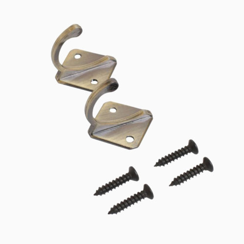 Стандарт  Крючок-вешалка 1011 AB (старая бронза) 2 шт.