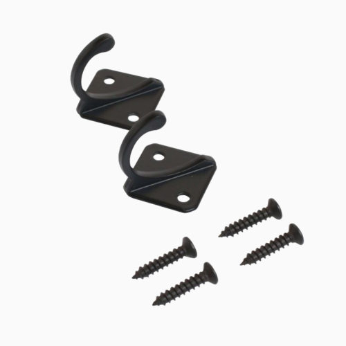 Стандарт  Крючок-вешалка 1011 BL (матовый чёрный) 2 шт.