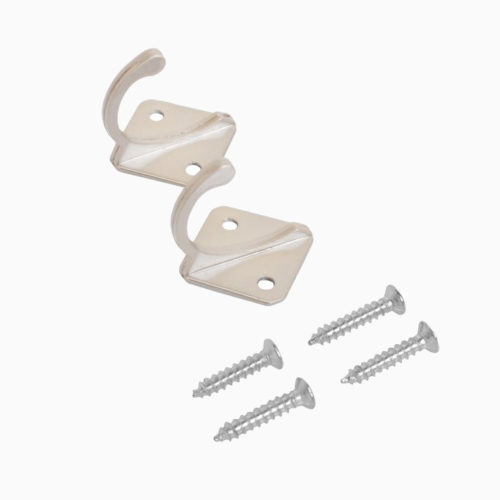 Стандарт  Крючок-вешалка 1011 SN (матовый никель) 2 шт.