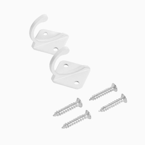 Стандарт  Крючок-вешалка 1011 WW (матовый белый) 2 шт.