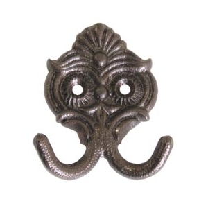 Крючок 2-х рожковый К1  слон  (медь)