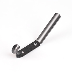 Крючок-вешалка 2-х рожковый (черный) №4