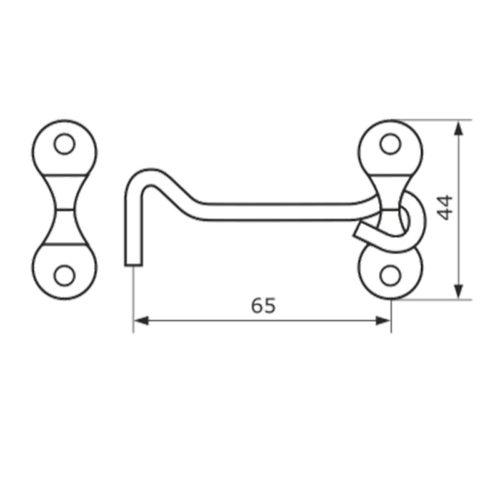 Крючок прутковый мод.3 (золото)