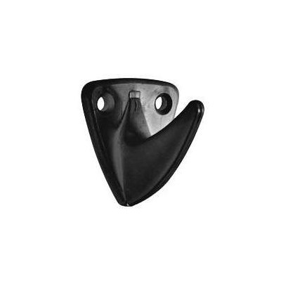 Крючок 1-рожковый пластик (чёрный)  Буревестник