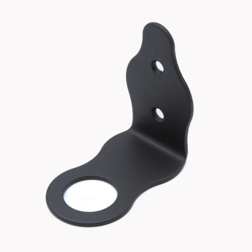 Проушина угловая фигурная 80х80х45 (чёрная)