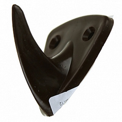 Крючок 1-рожковый пластик (тёмно-коричневый)  Буревестник