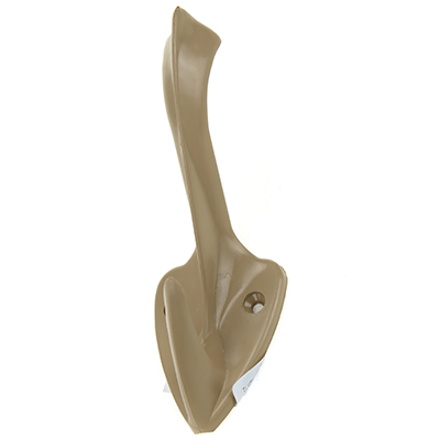 Крючок 2-х рожковый пластик (бежевый)  Буревестник