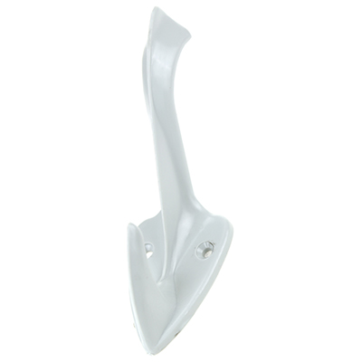 Крючок 2-х рожковый пластик (серый)  Буревестник