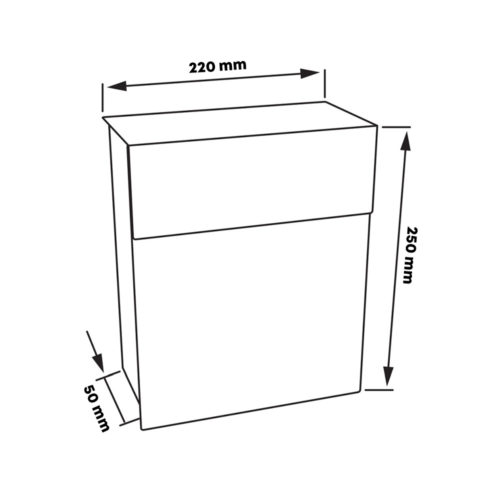 Ящик почтовый  ПОЧТА  с замком К (серый)