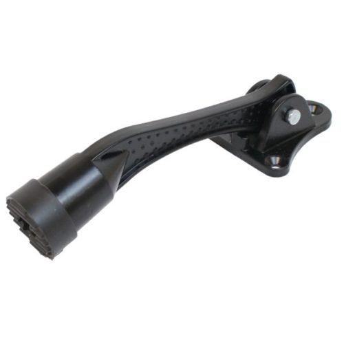 Аллюр  Фиксатор дверной KH-130 (чёрный)  козья ножка