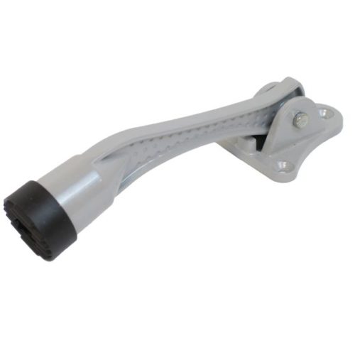 Аллюр  Фиксатор дверной KH-130 (серый)  козья ножка