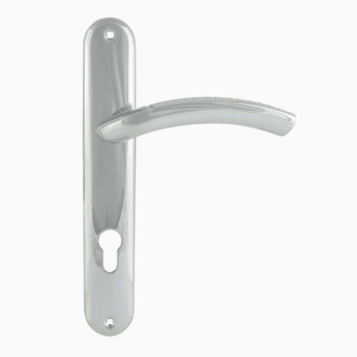 Н-М  Ручка дверная на планке 96-85 мм (хром)