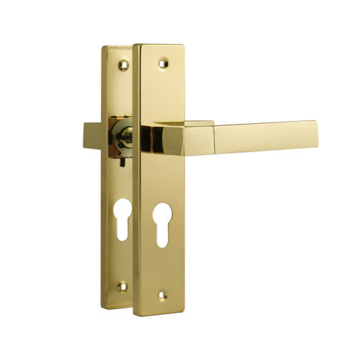 Н-М  Ручка дверная на планке 109-55 мм (золото)