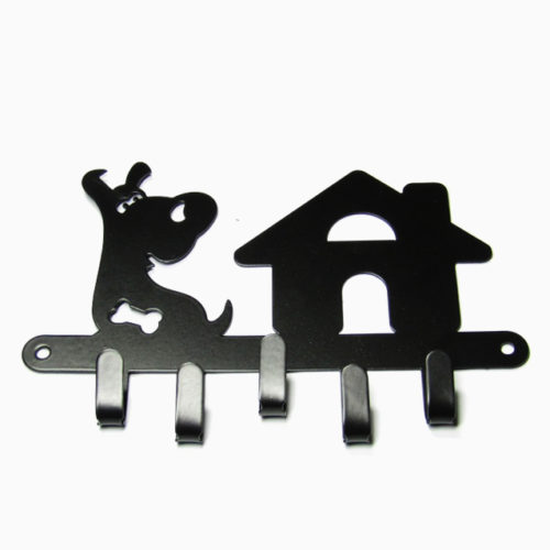 Ключница  Собачка -SL НОЭЗ (чёрный матовый)