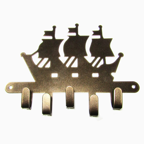 Ключница  Парусник -S НОЭЗ (бронзовый металлик)