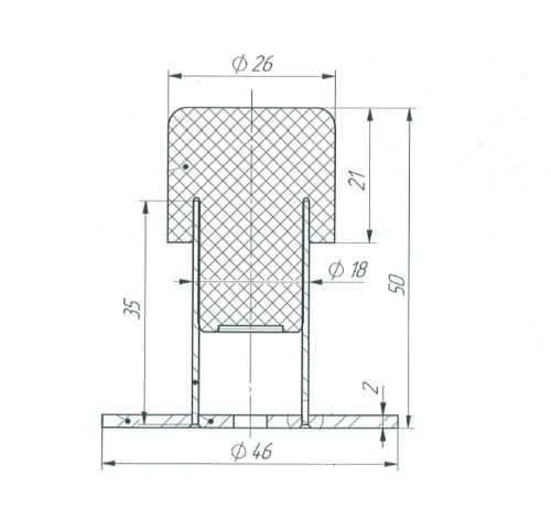 Упор дверной УД-01 INOX г.Димитровград