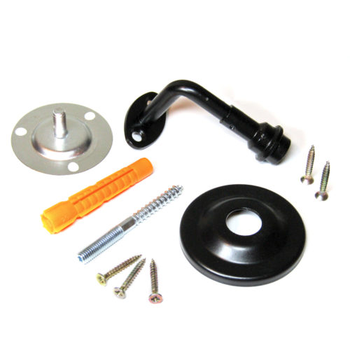 Опора для перил НОЭЗ ОП-75-3-SL (чёрный матовый)