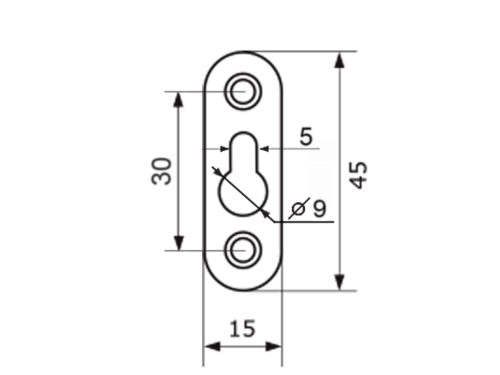 Навеска Н-45 (комп. 2 шт.) (коричневый)