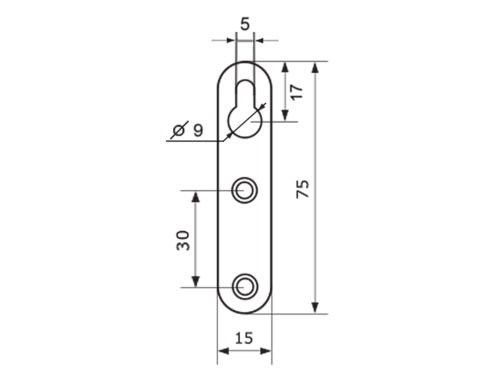 Навеска Н-75 (комп. 2 шт.) (белый)