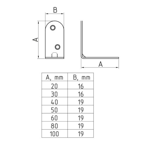 Кронштейн МК 40х40 (цинк)