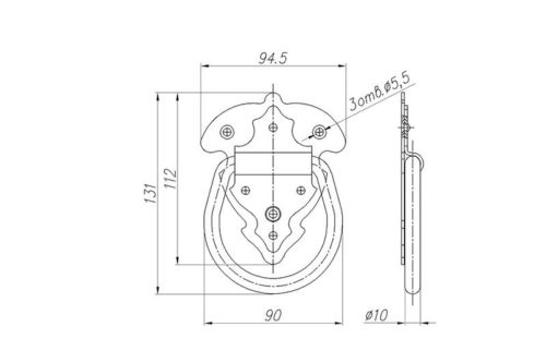Ручка-кольцо №5