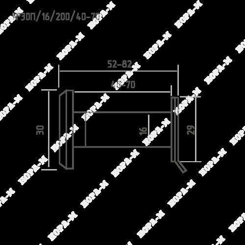 Н-М  Глазок дверной №30П/16/200/40-70 (хром)