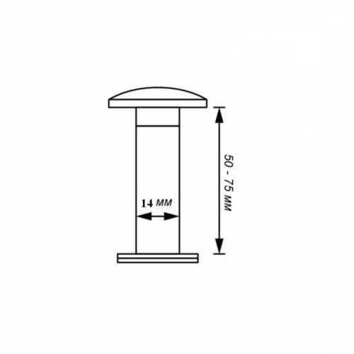 Аллюр  Глазок ГД-3 БШт 50-75мм d=14мм (золото)