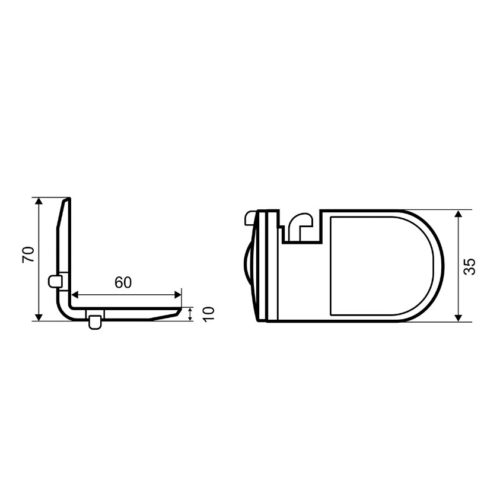 Блокиратор угловой PALLADIUM BS 46.04