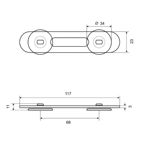 Блокиратор универс. гибкий, 12 см PALLADIUM BS 46.09