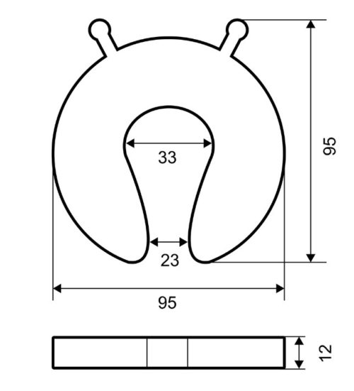 Фиксатор для дверей PALLADIUM BS 46.35