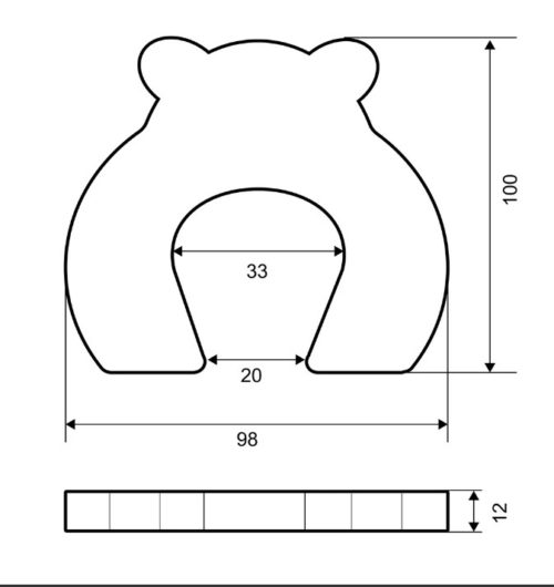 Фиксатор для дверей PALLADIUM BS 46.37