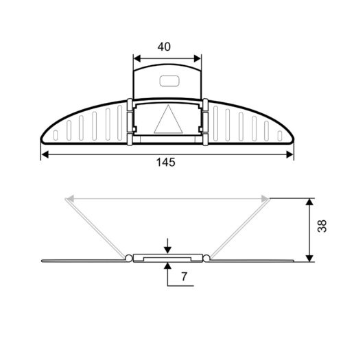 Блокиратор раздвижных окон и дверей PALLADIUM BS 46.52