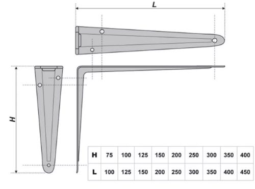 Уголок д/полок белый 450х400