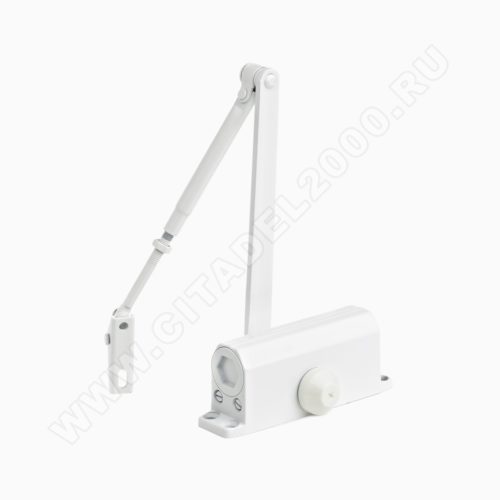 Н-М  Доводчик №2s F (25-50кг) - белый - с фиксацией